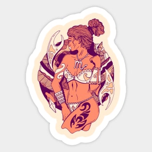 Peach Scorpio Beauty Sticker